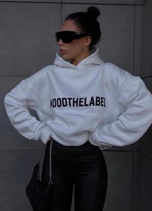 Худи на флисе moodthelabel зимние унисекс ❤️‍🔥❤️‍🔥❤️‍🔥🌨️🌨️