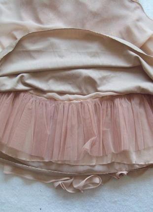 Платье нарядное бюстье беж, размер s-м4 фото