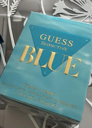 Туалетна вода seductive blue guess, 30мл7 фото