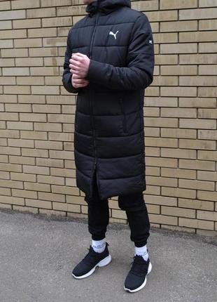 Мужская длинная курточка puma зима3 фото