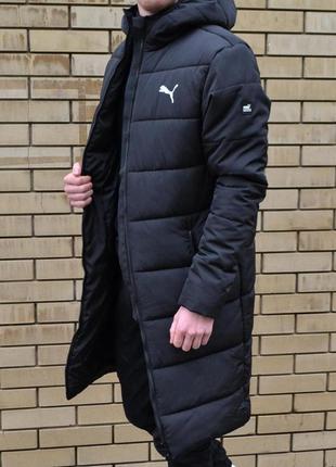 Мужская длинная курточка puma зима1 фото