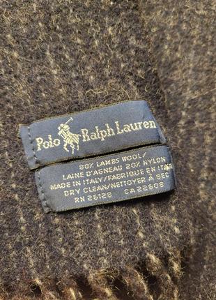 Шарф шерстяний polo ralph lauren vintage5 фото