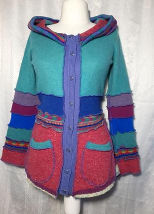 Женский теплый шерстяной рождественский свитер джемпер кофта карнавальный маскарадный костюм8 фото