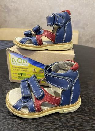 Ортопедические кожаные сандали ekoby6 фото