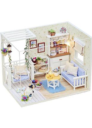 Кукольный дом-конструктор diy cute room 3013 kitten diary 3d румбокс