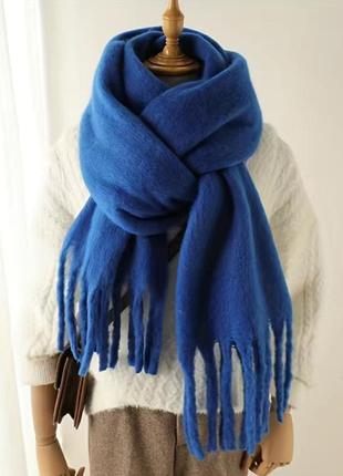 💙🤍 b a s i c объемный теплый зимний шарф дреды ❄️