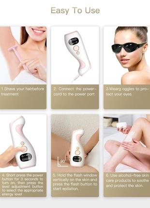 Видалення волосся ipl для жінок і чоловіків лазерний епілятор професійний фотоджпилятор5 фото