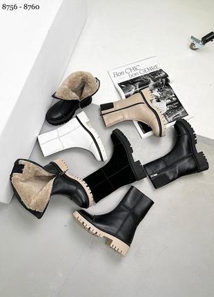 Жіночі стильні зимові черевички1 фото