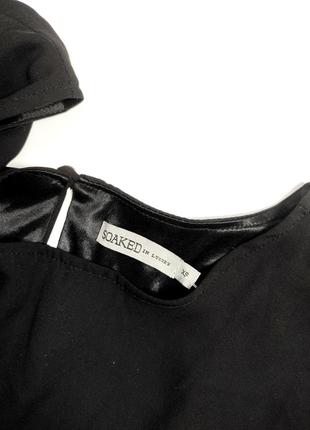 Платье женское короткое прямого кроя черного цвета от бренда soaked in luxury xs4 фото