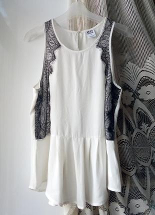 Шифонова майка з баскою