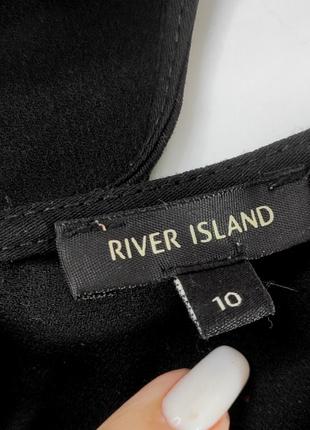 Блуза жіноча чорного кольору з короткими рукавами від бренду river island 103 фото