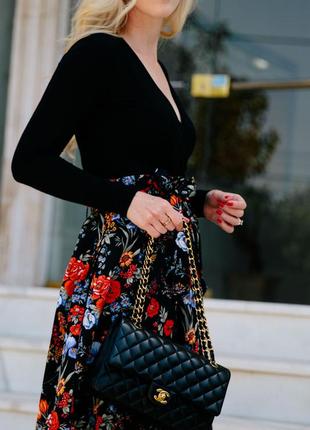 Красивенная  юбка миди в цветах h&m8 фото