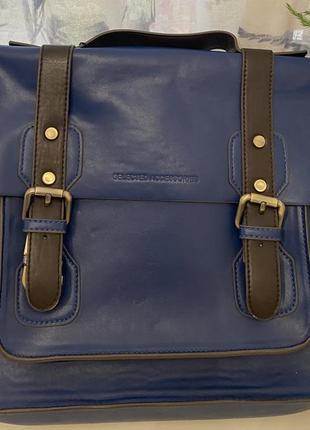 Портфель сумка синього кольору selected данія