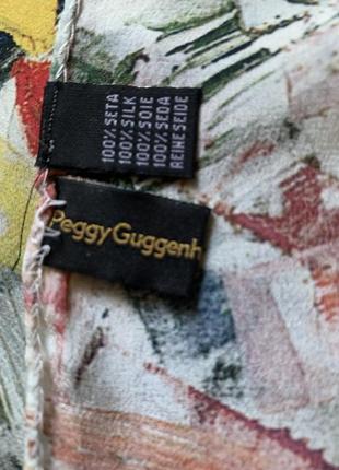 Шовковий шарф 100% шовк peggy guggenheim collection8 фото