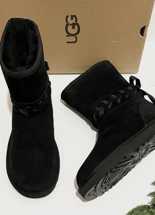 Ботинки зимние ugg classic lace boot 1103757 оригинал8 фото