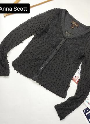 Рубашка женская серого цвета фактурная от бренда anna scott s1 фото