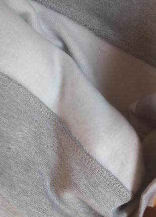 Серый свитшот на флисе без капюшона худи кофта джемпер толстовка6 фото