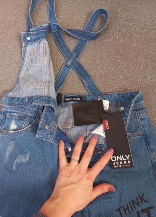 Стильный джинсовый комбинезон от only6 фото