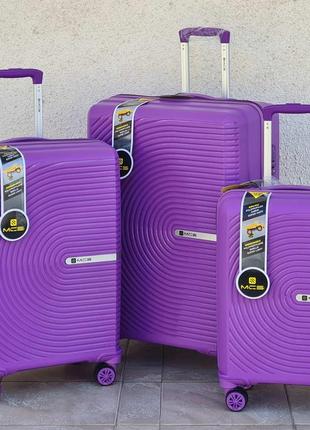 Очень  качественный  чемодан из полипропилена mcs 374 turkey1 фото