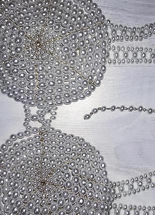 Роскошный лиф из жемчуга люкс