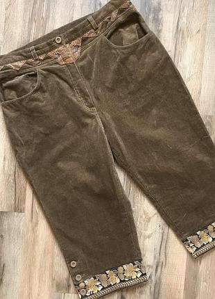 Бриджы капрі зміїна шкіра укорочені штани вельвет