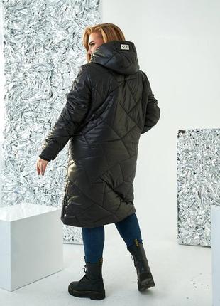 Тепла зимова куртка, 48-58 розмірів. 30751013 фото