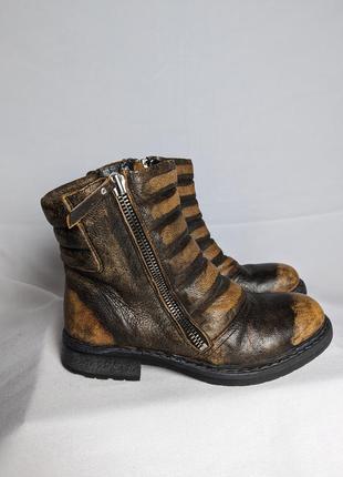 Ботинки diesel. кожаные женские сапоги, ботинки, мото ботинки3 фото