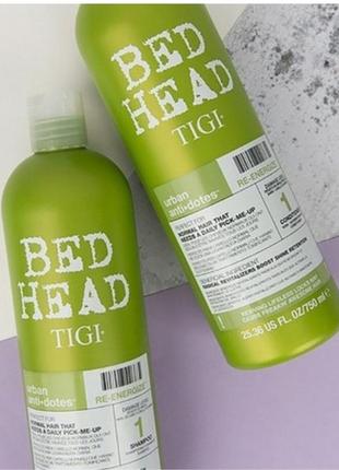 Tigi bed head urban antidotes re-energize шампунь и бальзам доя нормальных волос