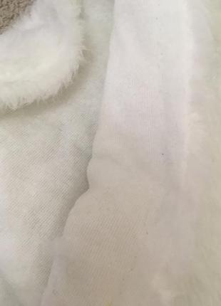 Белый мех искусственный для обшивки мебели6 фото