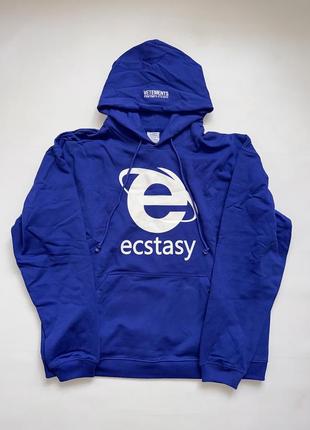 Худи vetements ecstasy blue 20201 фото