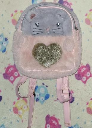 Дитячий рюкзачок-пухнастик з котиком angels з магазину accessorize1 фото