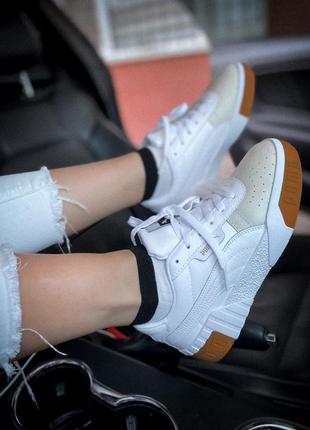 Кросівки puma cali white/brown кросівки кеди кеді