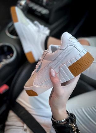 Кросівки puma cali white/brown кросівки кеди кеді9 фото