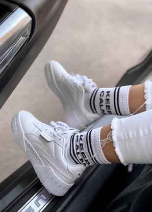 Кроссовки puma cali white кросівки кеды кеди8 фото