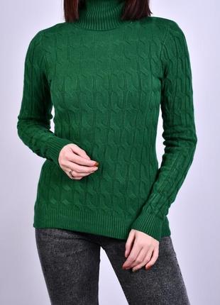 Гольф однотонный косичка манжет1 фото