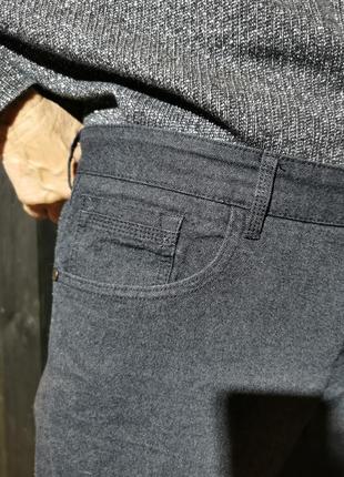 Брюки штаны джинсового кроя easy black label мужские  slim w38 l29 прямые высокая посадка классические базовые8 фото