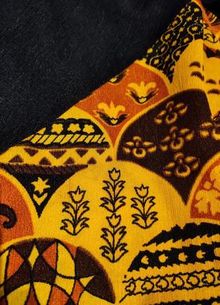 Спідниця орнамент узор юбка орнамент узор этно солнце клеш пышная колокол высокая посадка струящаяся нарядная2 фото