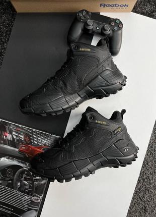 Шикарні зимові кросівки "reebok zig kinetica 2 edge gore-tex x corbura fur winter"6 фото