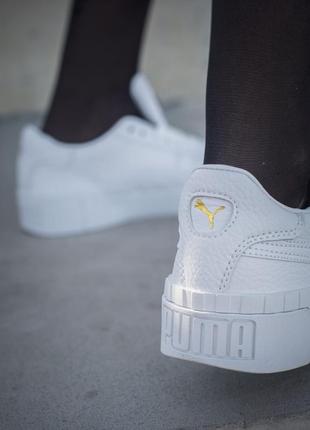 Кроссовки puma cali white кросівки кеды кеди6 фото