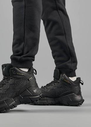 Шикарные зимние кроссовки "reebok zig kinetica 2 edge gore-tex x corbura fur winter"4 фото