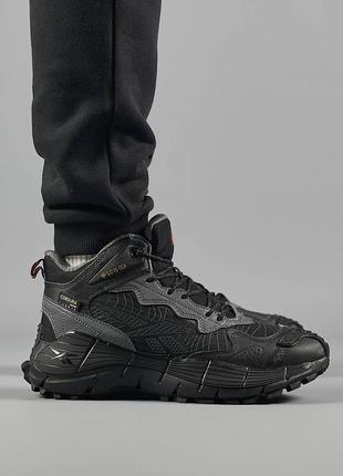 Шикарные зимние кроссовки "reebok zig kinetica 2 edge gore-tex x corbura fur winter"