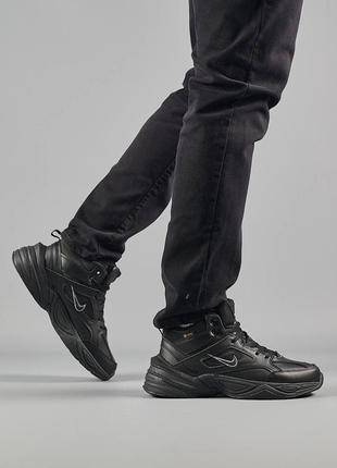 Шикарні зимові кросівки "nike m2k tecno mid fur winter"3 фото