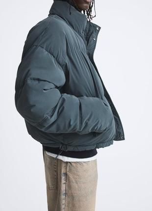 Стьобана куртка зі штучної шкіри6 фото
