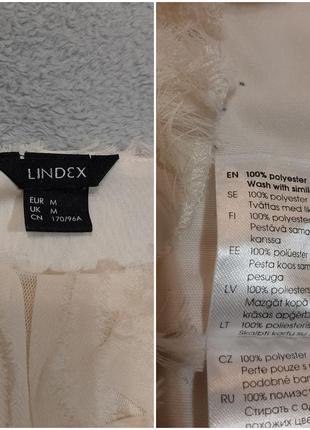 Праздничная шифоновая блуза кремовый цвет lindex размер m9 фото