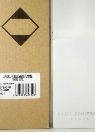 Оригінал angel schlesser femme 100 ml tester ( ангел шлессер фем ) туалетна вода