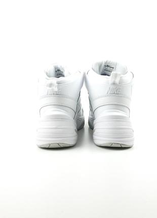 Nike m2k tekno высокие белые с серым кроссовки женские кожаные топ качество зимние с мехом ботинки сапоги высокие теплые5 фото