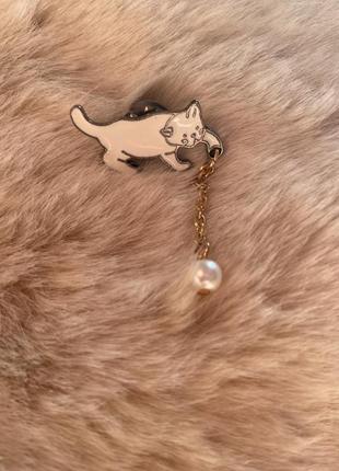 Брошь кошка 2
