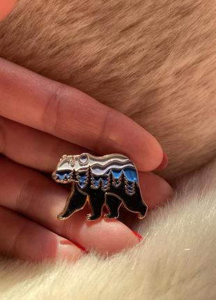 Брошка ведмідь