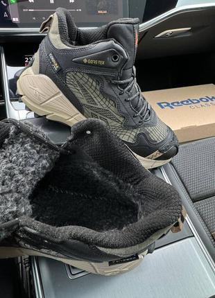 Зимние мужские кроссовки reebok zig kinetica &lt;unk&gt; edge khaki fur ❄️9 фото