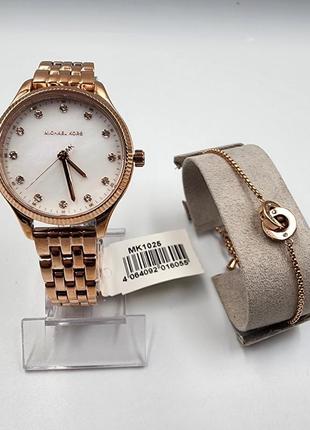 Жіночий годинник + браслет michael kors оригінал